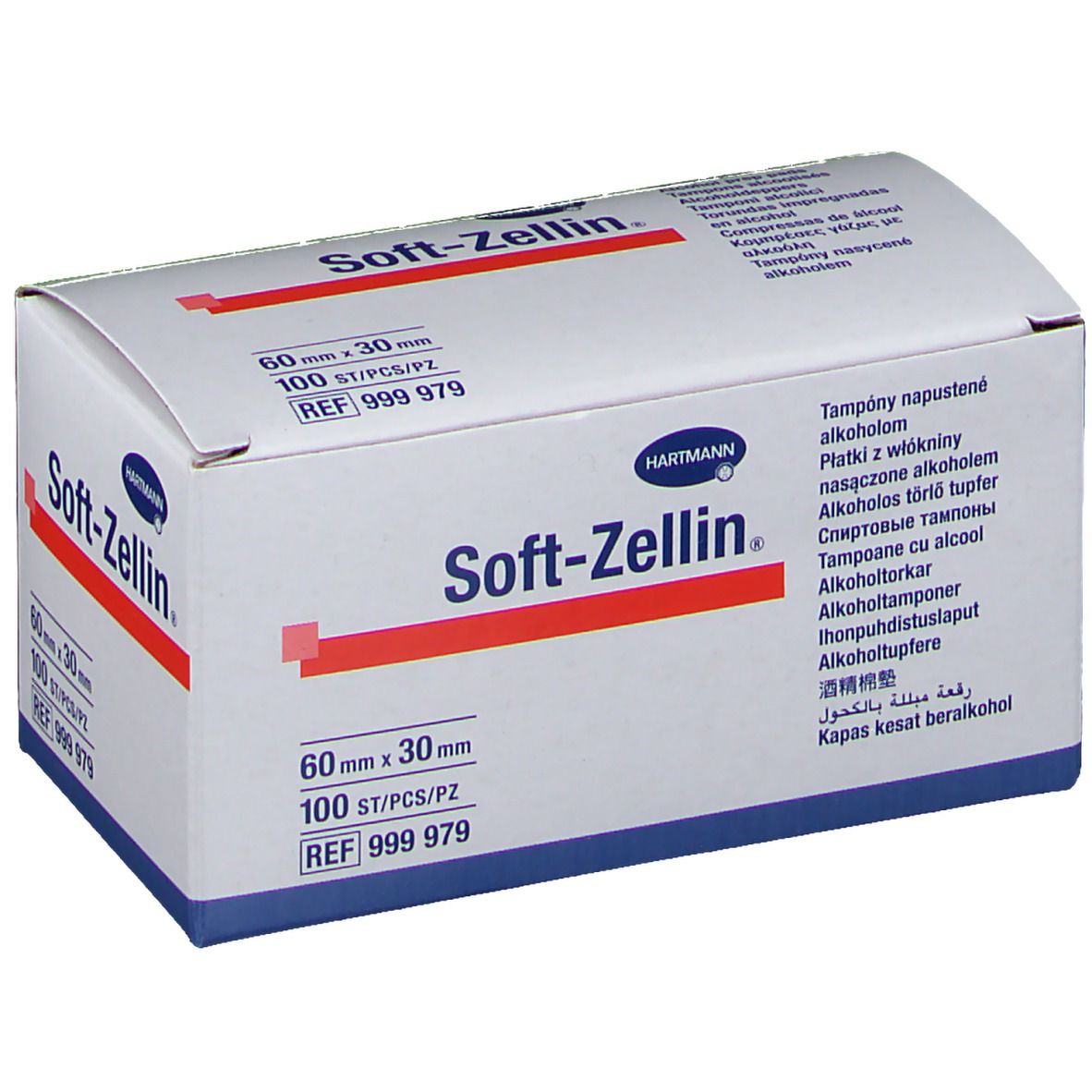 Soft-Zellin® Alkoholtupfer 60x30 mm