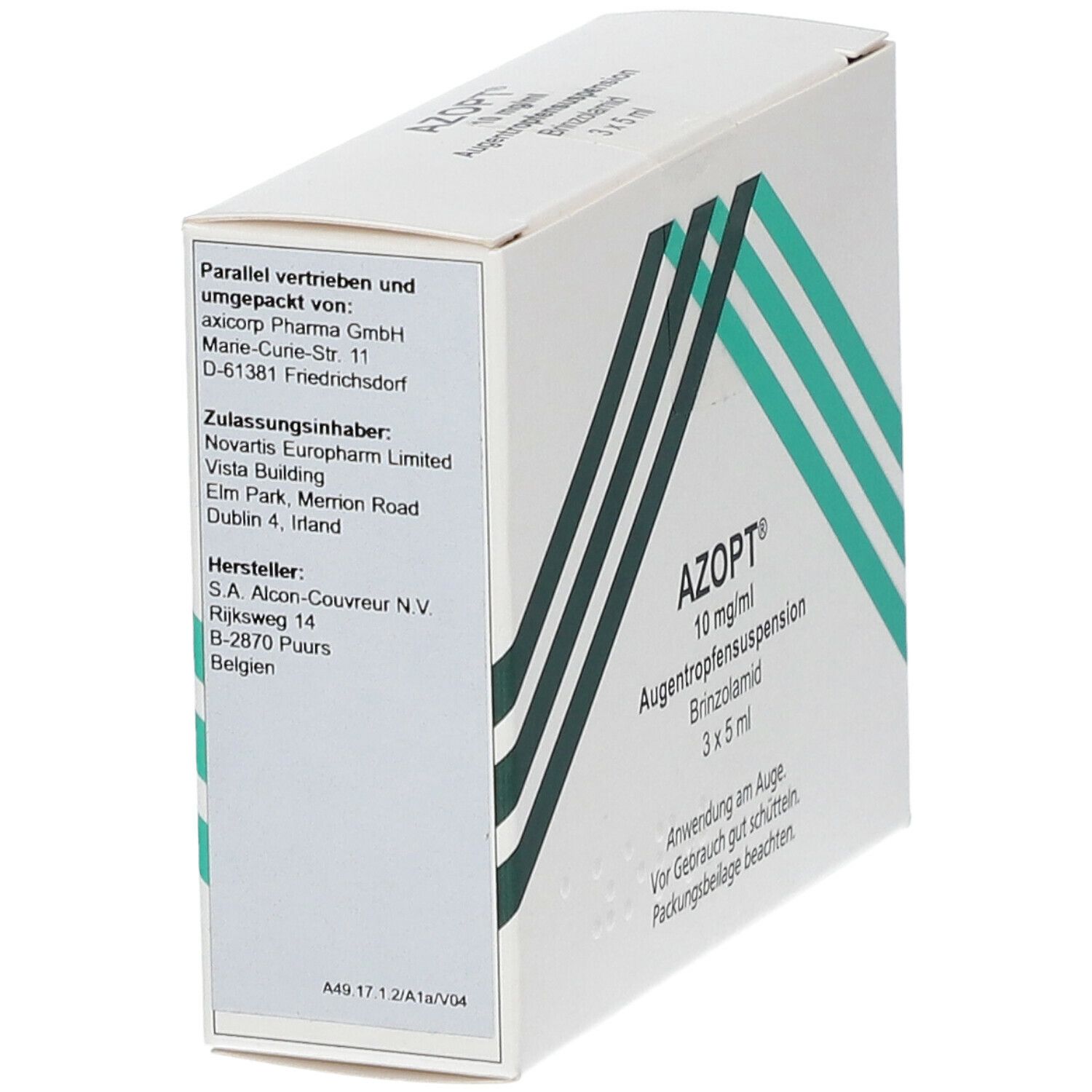 Azopt 10 mg/ml Augentropfensuspension 3x5 ml Augentropfen