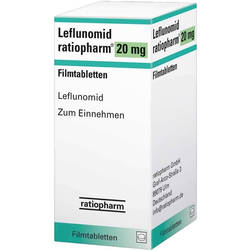 Leflunomid ratiopharm® 20 mg 20 St mit dem E Rezept kaufen   Shop ...