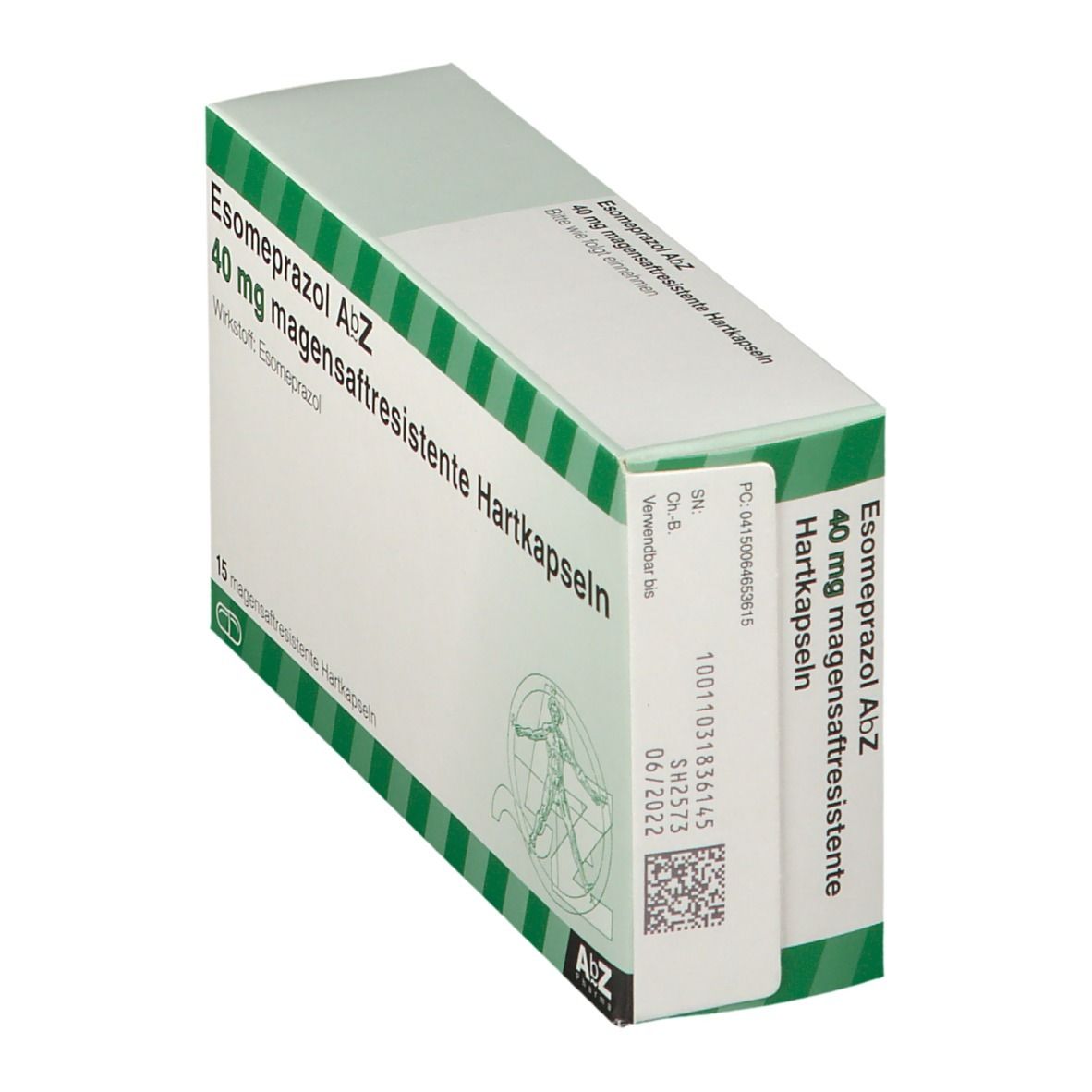 Esomeprazol AbZ 40 mg magensaftr.Hartkapseln 15 St Kapseln magensaftresistent