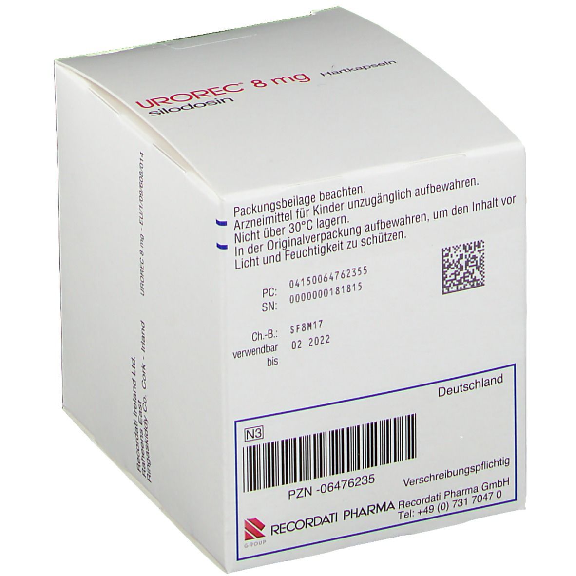 UROREC® 8 mg