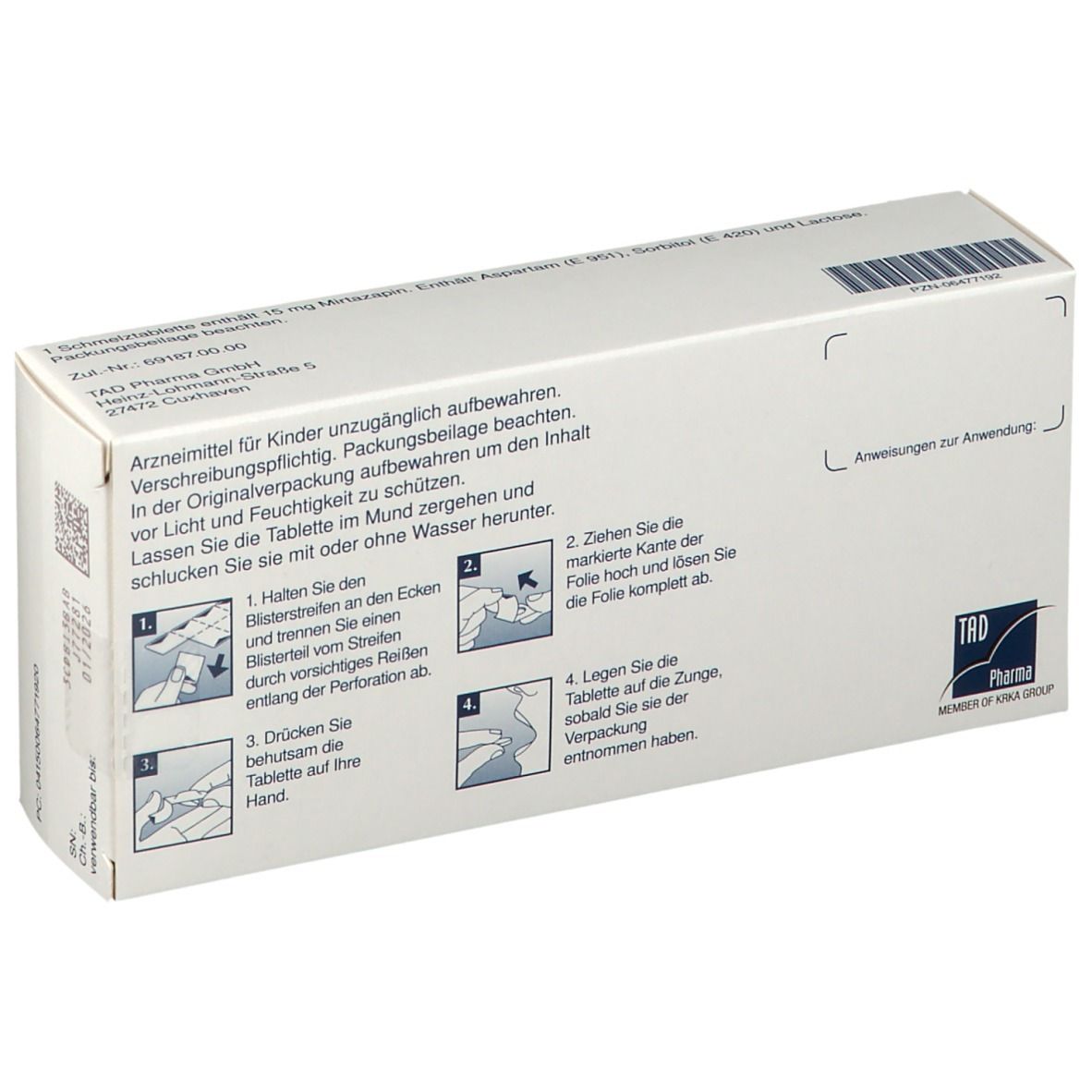 Mirta TAD® 15 mg