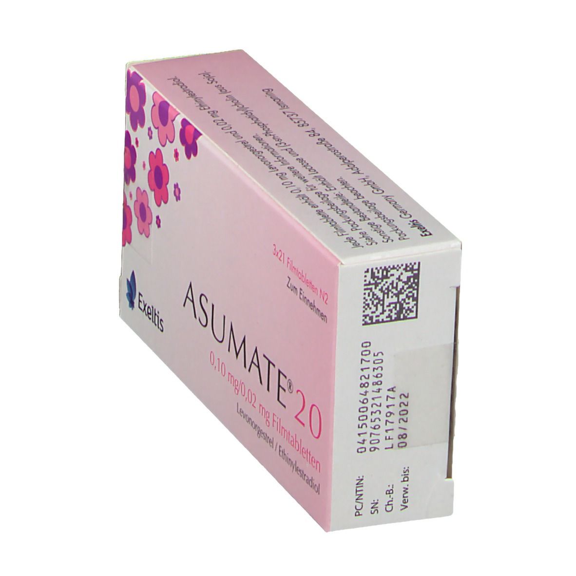 Asumate 20 0,1 mg/0,02 mg Filmtabletten 3x21 St