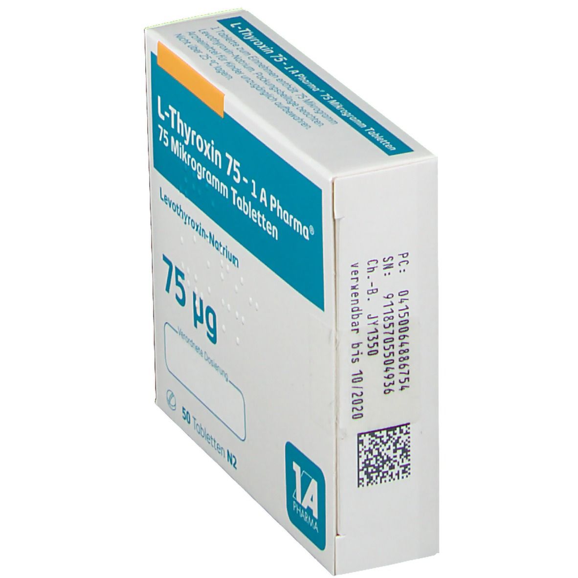 L-Thyroxin 75-1A Pharma Tabletten 50 St