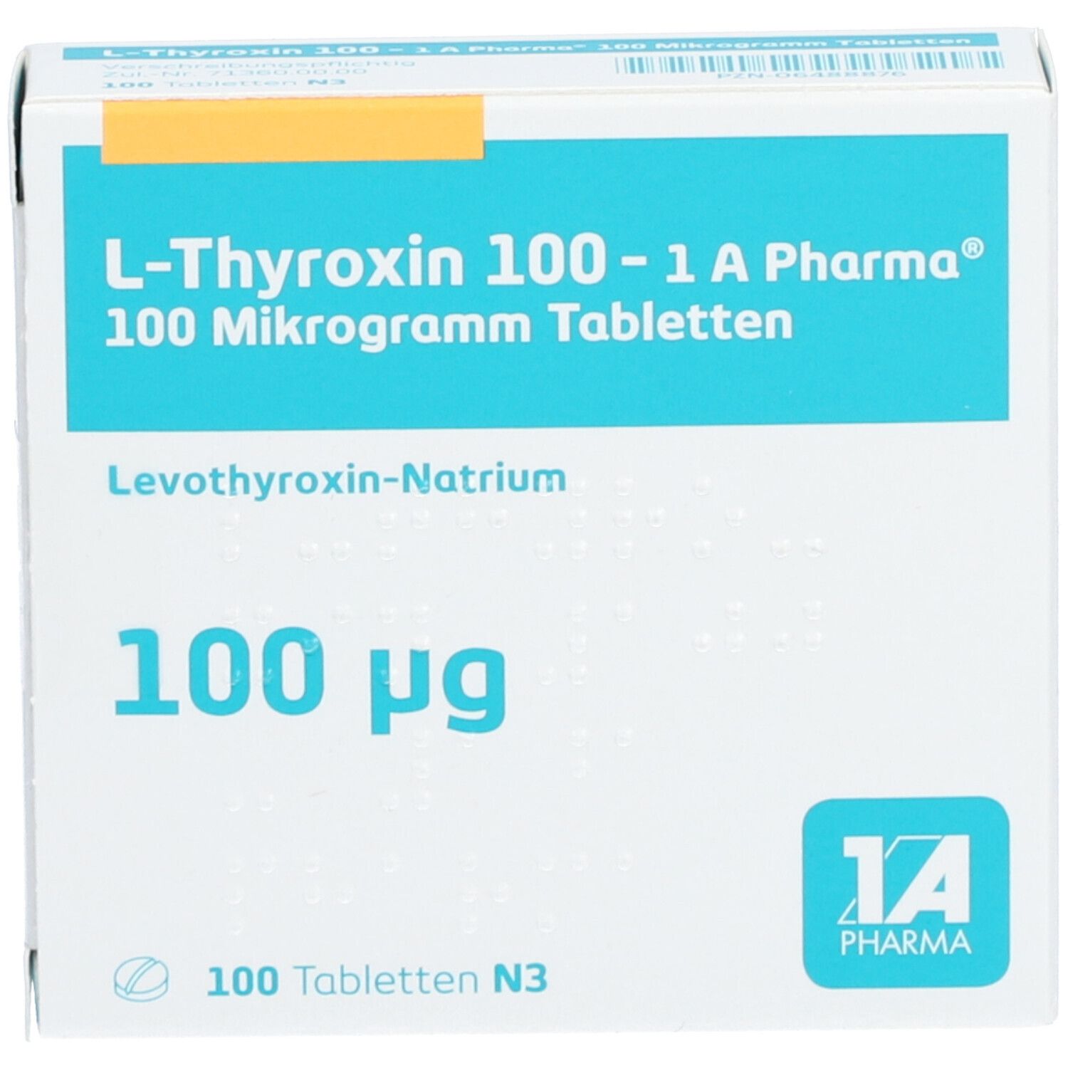 L Thyroxin 100 1a Pharma® 100 St Mit Dem E Rezept Kaufen Shop Apotheke