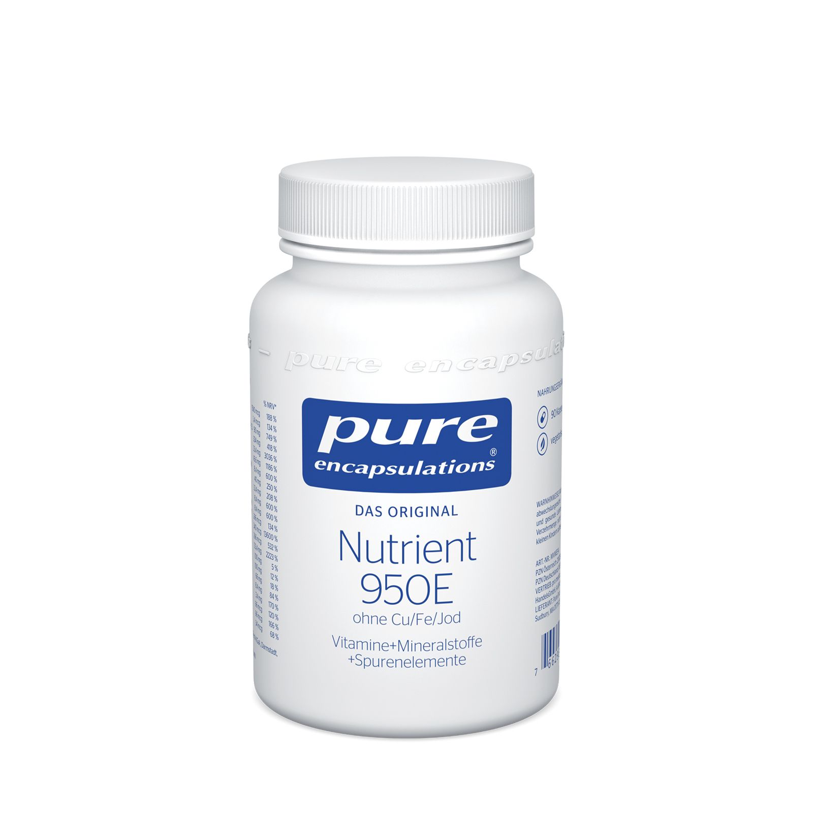 Pure encapsulations® Nutrient 950®E (ohne Cu/Fe/Jod)