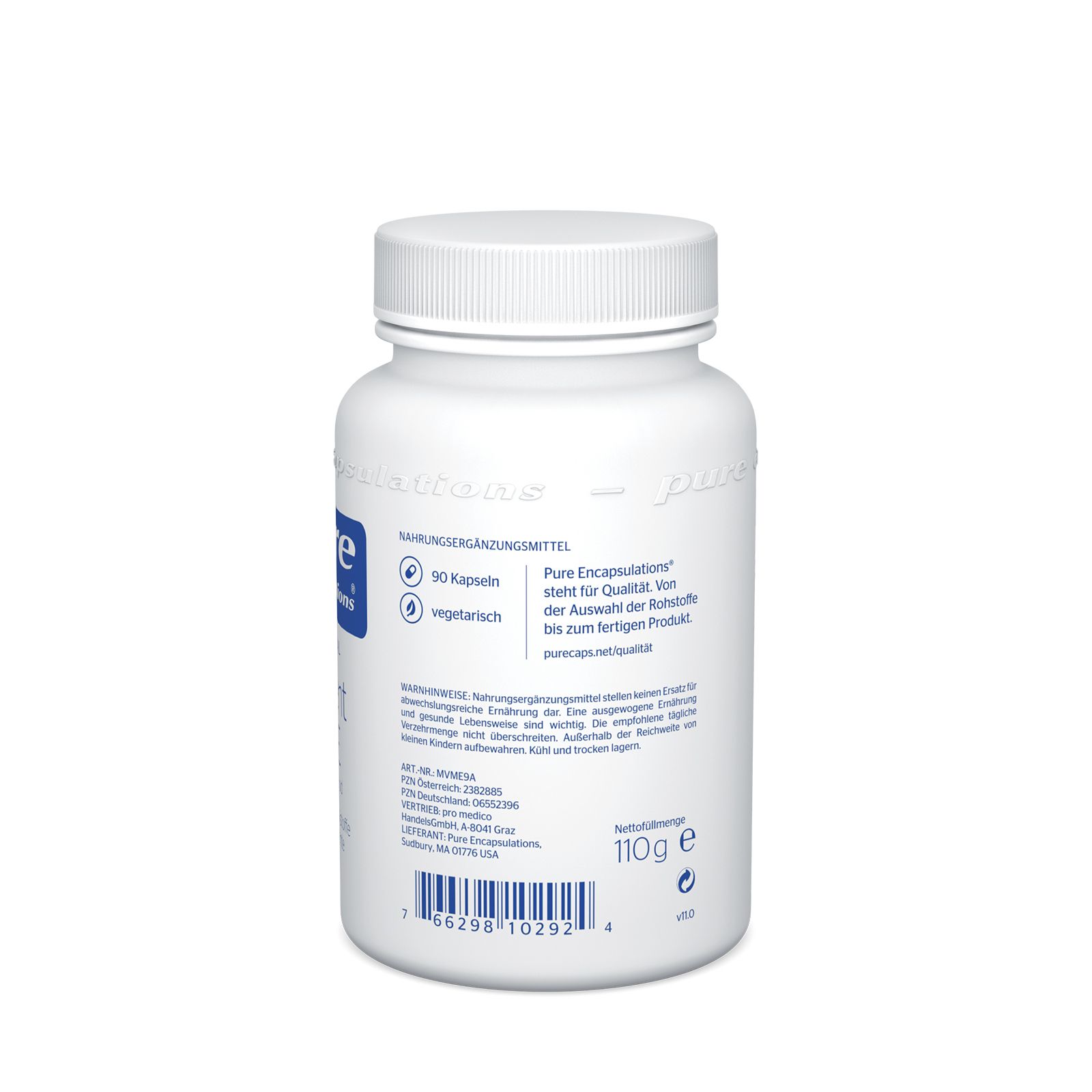 Pure encapsulations® Nutrient 950®E (ohne Cu/Fe/Jod)