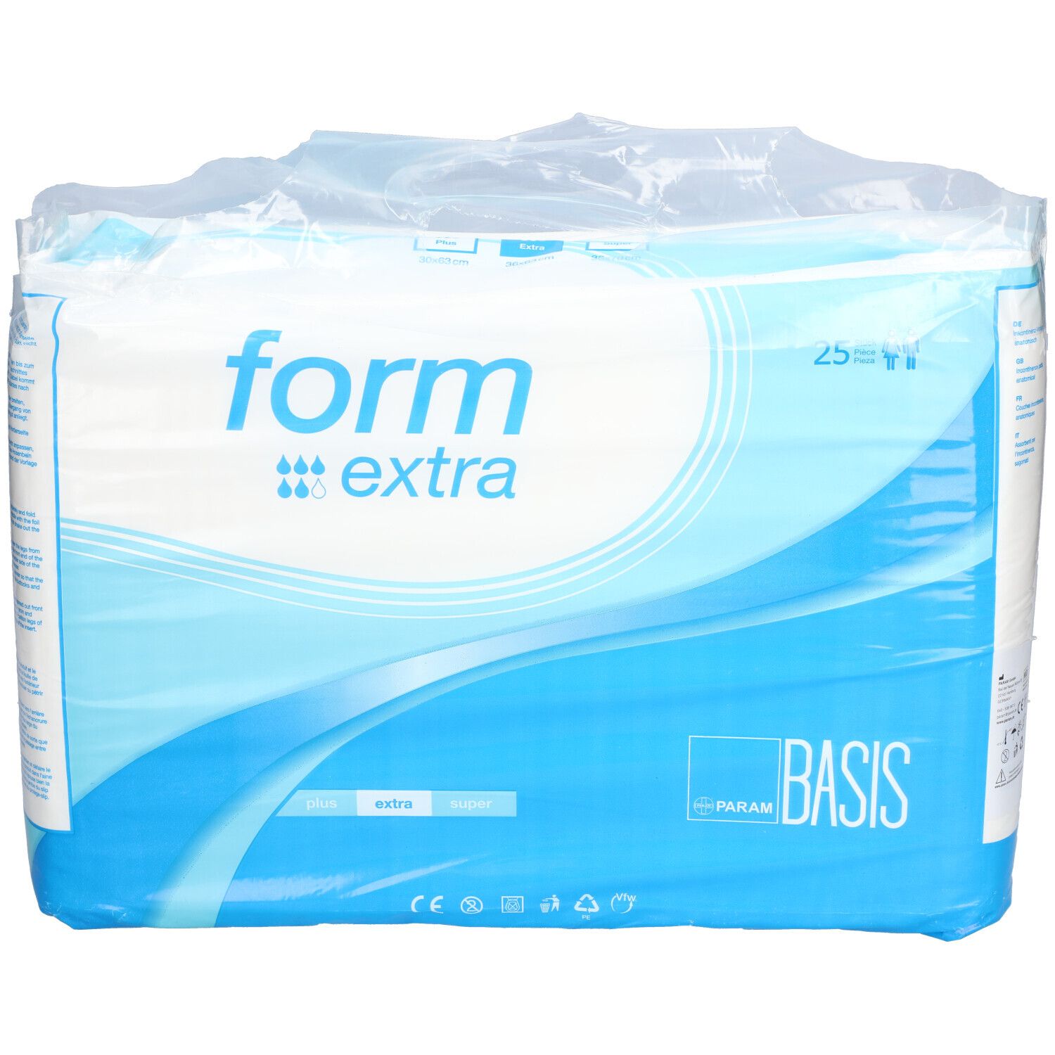 Param Form Vorlage anatom.Basis extra 25 St Einlagen