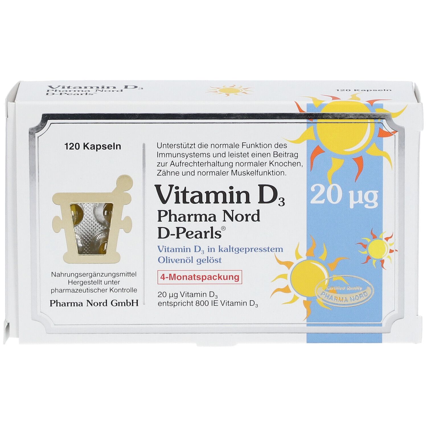 Vitamin D3 Pharma Nord D-Pearls®