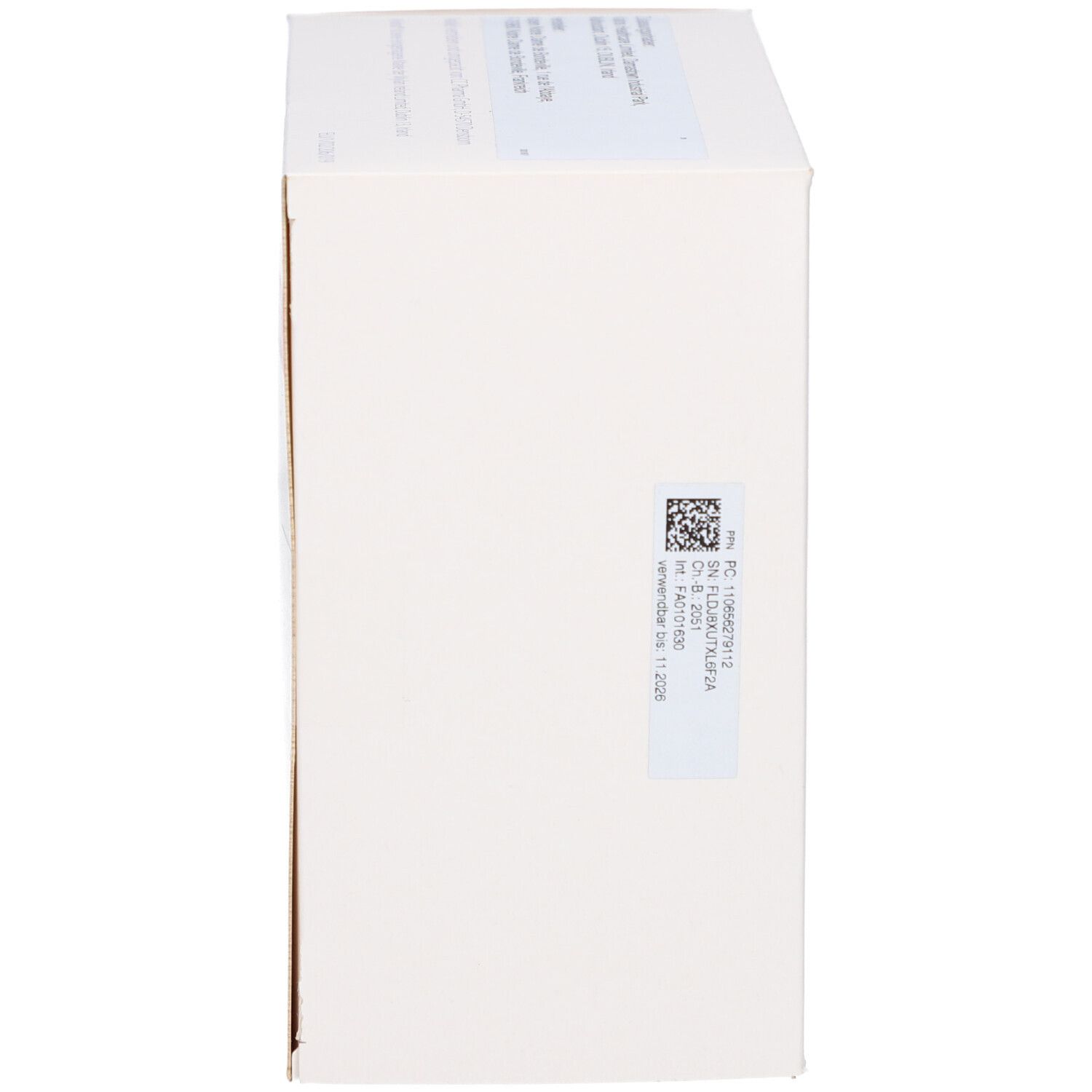 Arixtra 7,5 mg/0,6 ml. Weiße Verpackung. Aufkleber mit Informationen und Barcode.