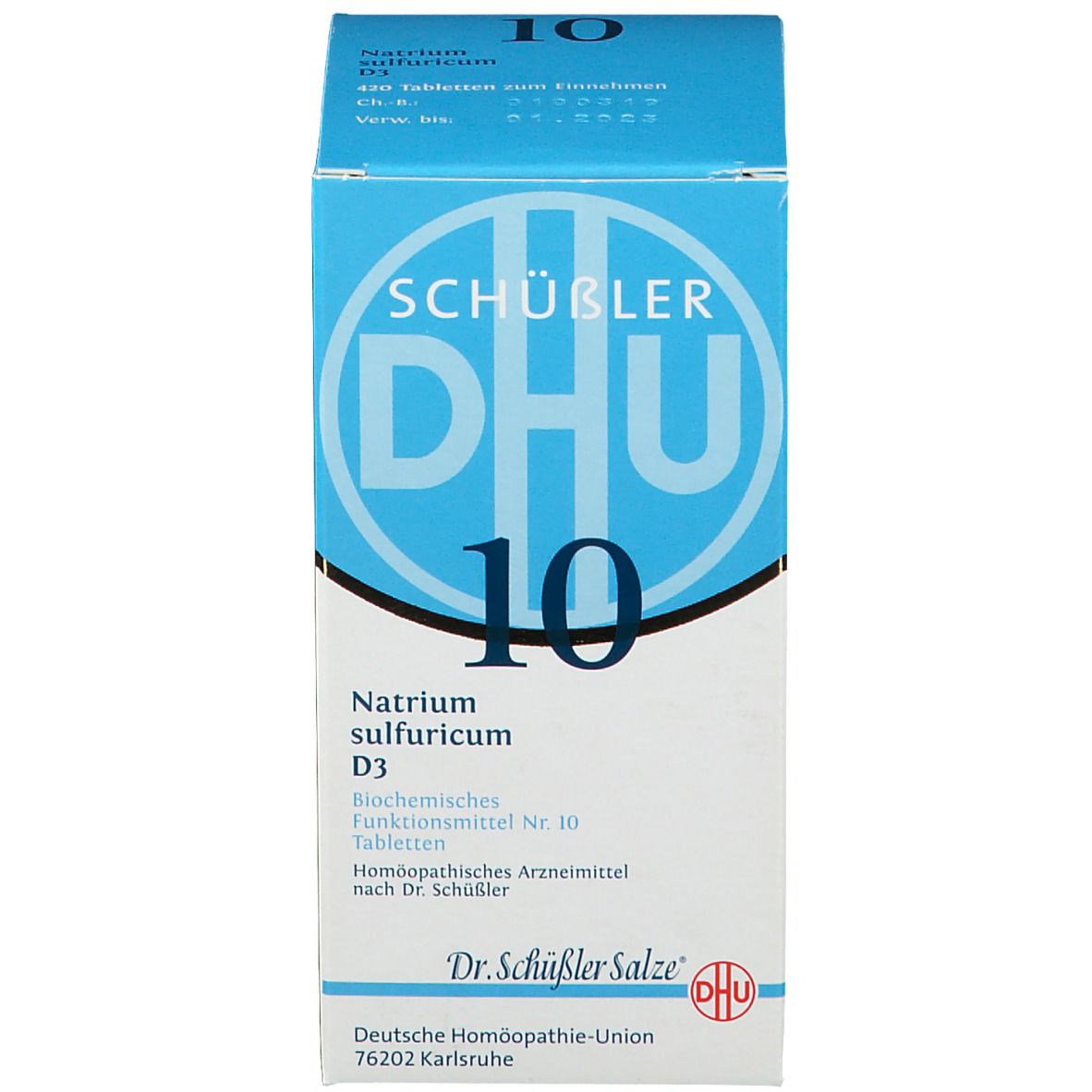 DHU Biochemie 10 Natrium sulfuricum D3