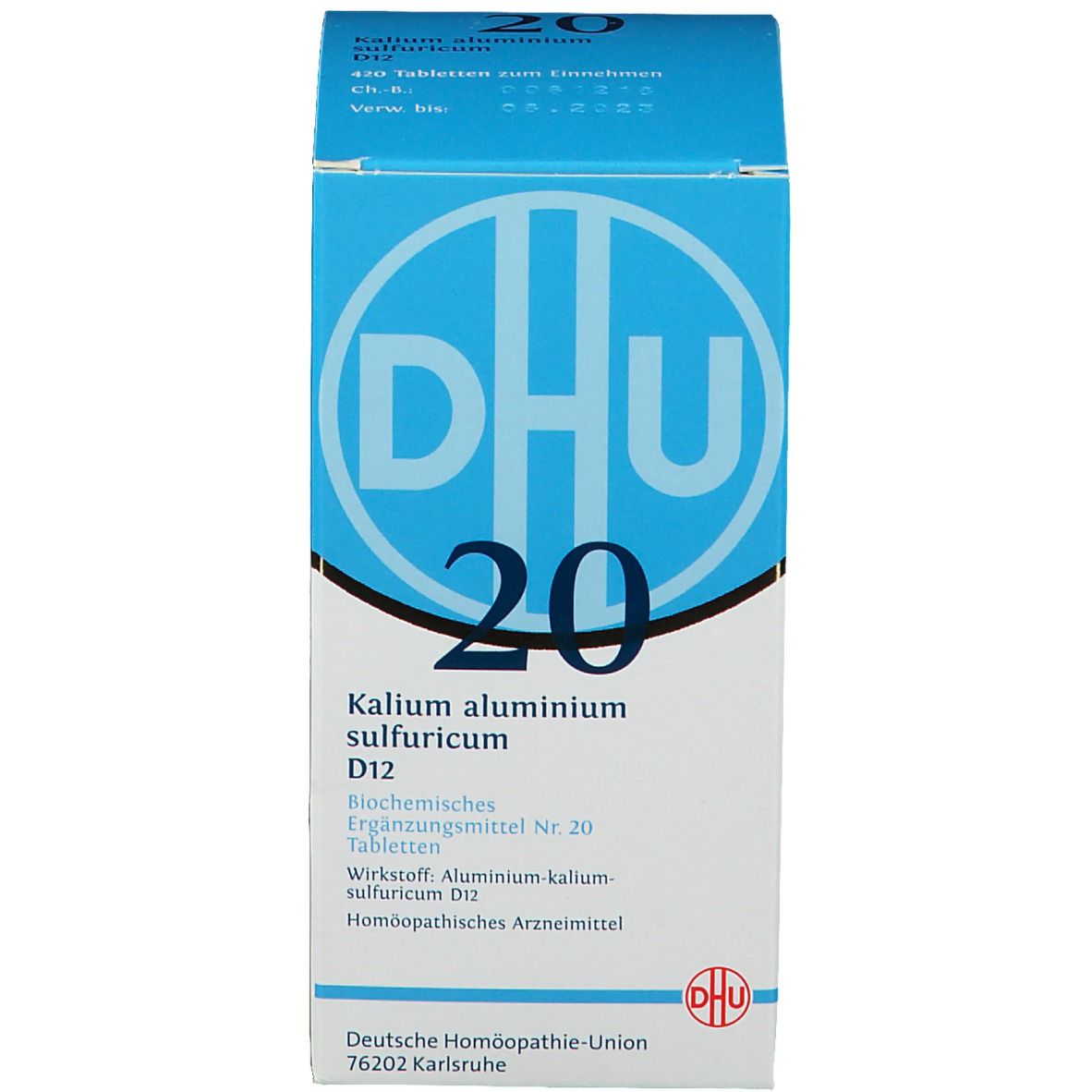 DHU Biochemie 20 Kalium aluminium sulfuricum D12