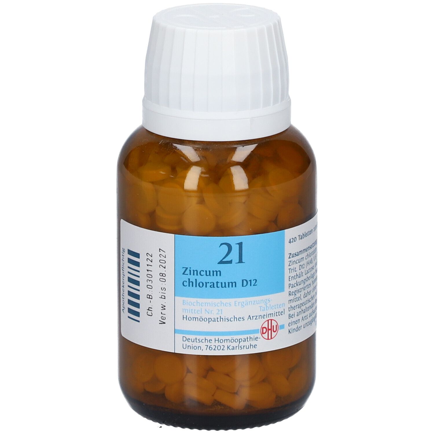 DHU Biochemie 21 Zincum chloratum D12
