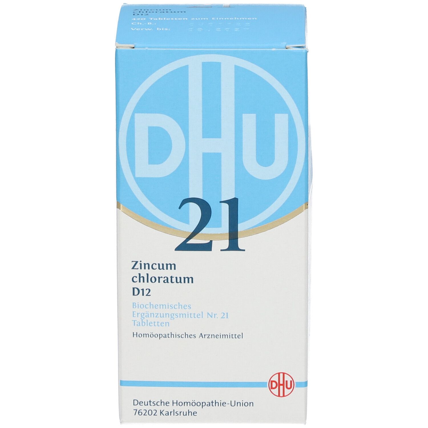 DHU Biochemie 21 Zincum chloratum D12