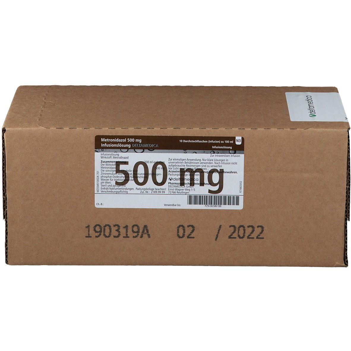 Metronidazol 500 mg Infusionslösung DELTAMEDICA