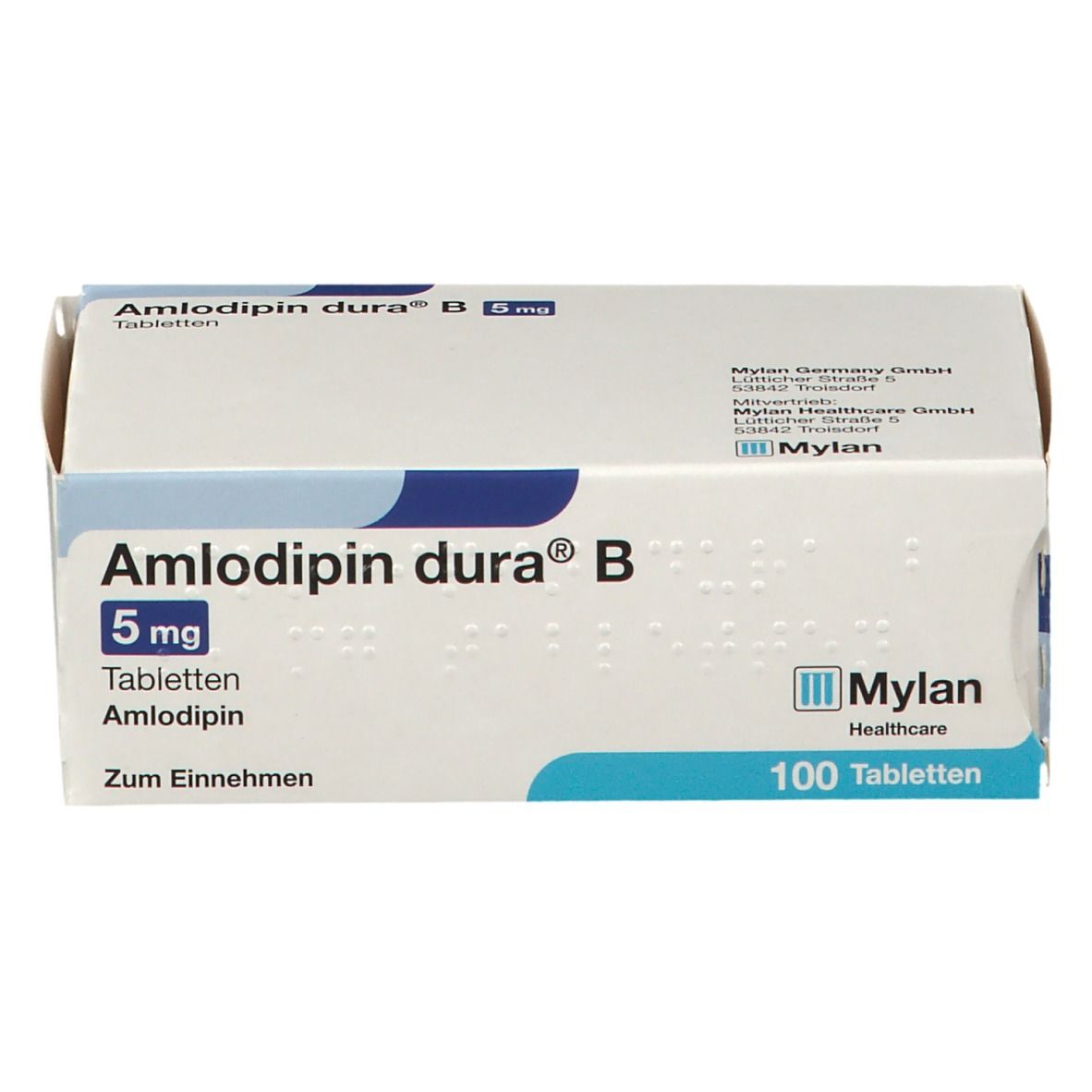 Amlodipin dura® B 5 mg