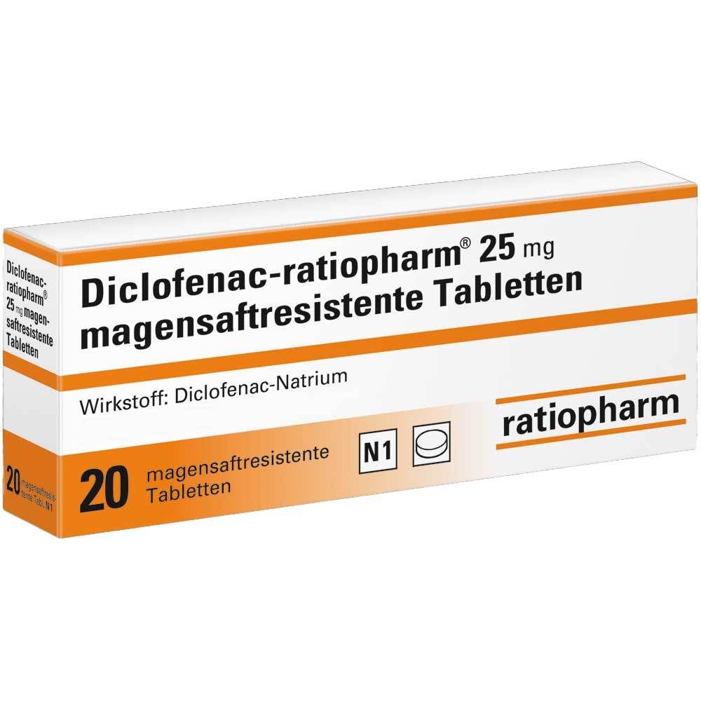 Diclofenac-ratiopharm® 25 mg