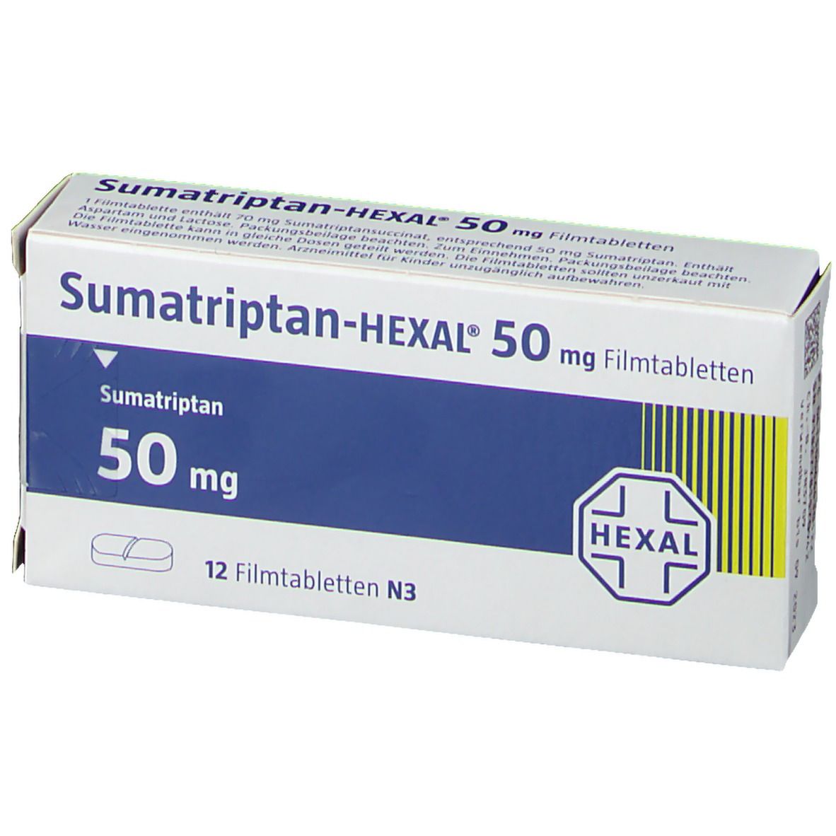 SumatriptanHEXAL® 50 mg 12 St mit dem ERezept kaufen Shop Apotheke