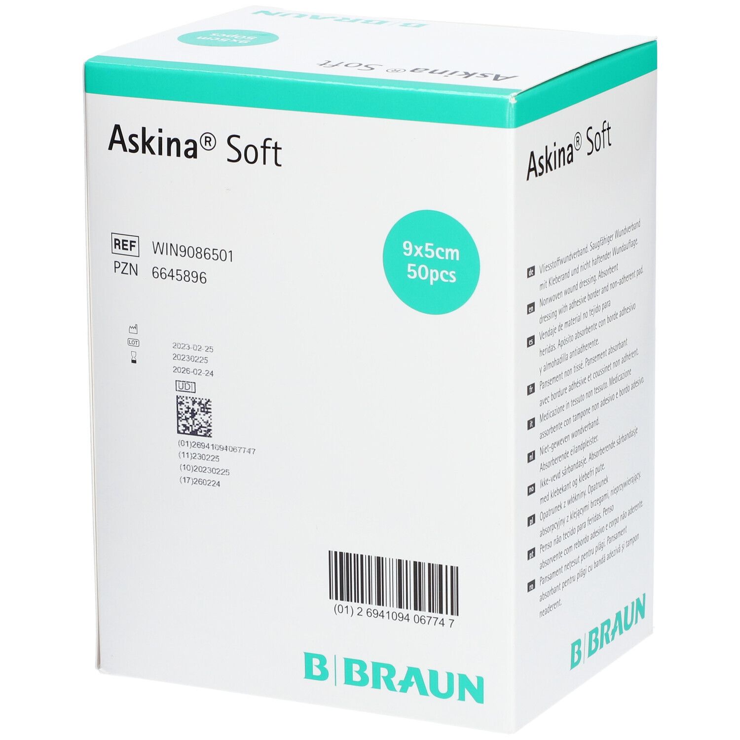 Askina® Soft Wundverband 9 x 5 cm steril