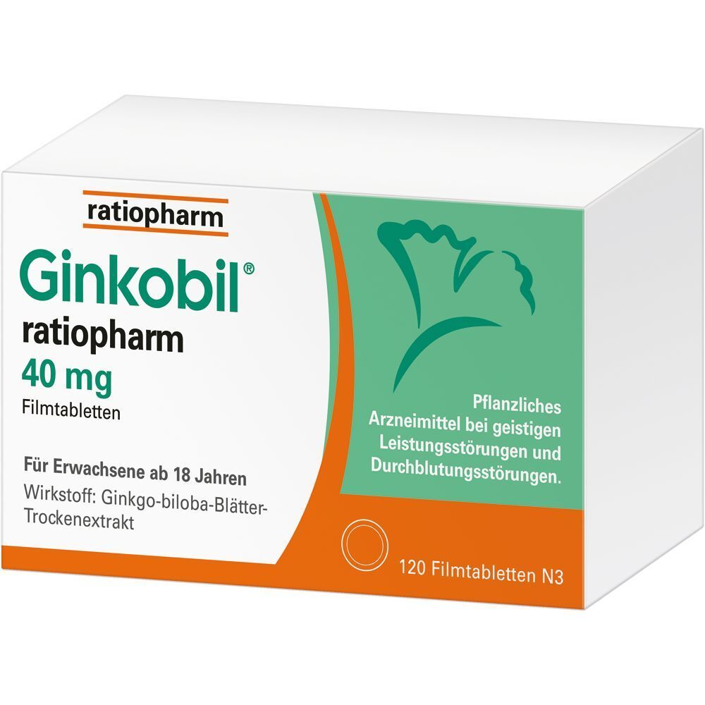 GINKOBIL-ratiopharm 40 mg Filmtabletten 120 St