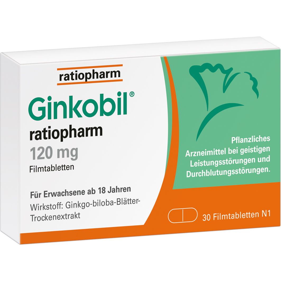 Ginkobil® ratiopharm 120 mg - Jetzt 10% mit dem Code ginkobil10 sparen*