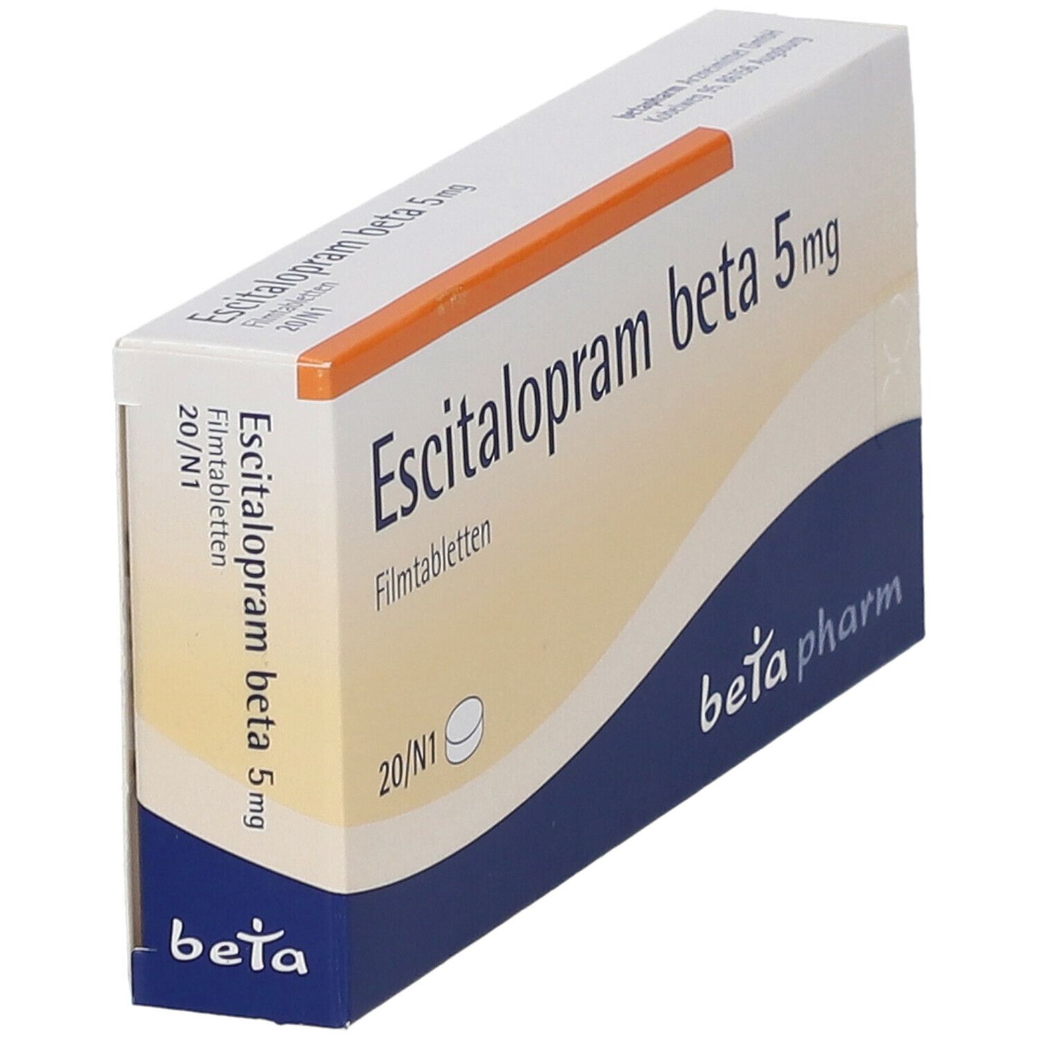 Escitalopram beta 5 mg Filmtabletten 20 St