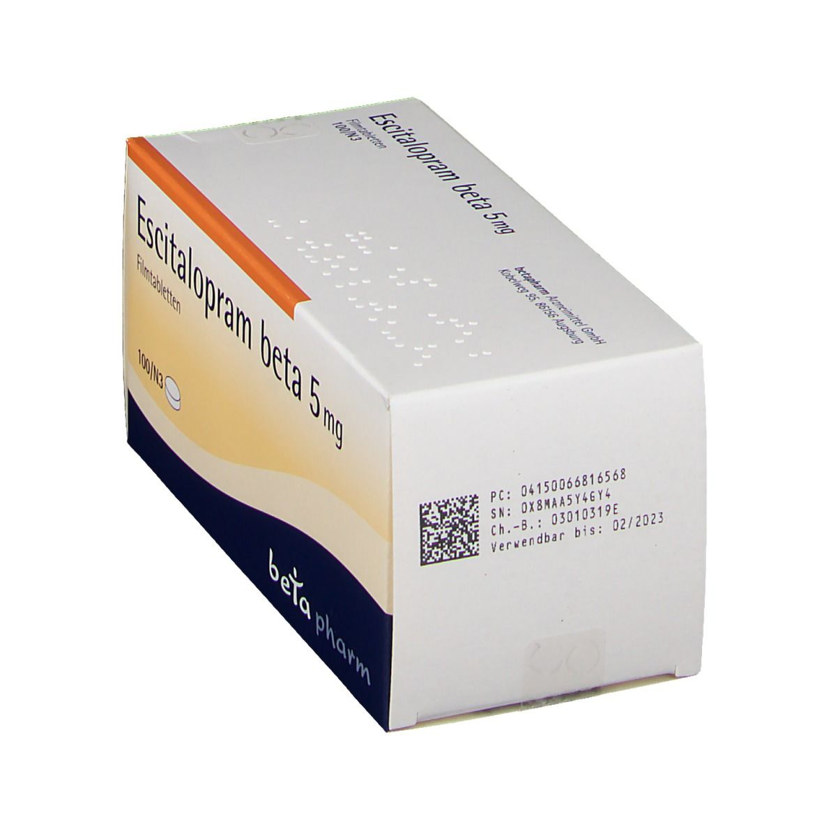 Escitalopram Zentiva 5 mg Filmtabletten 100 St