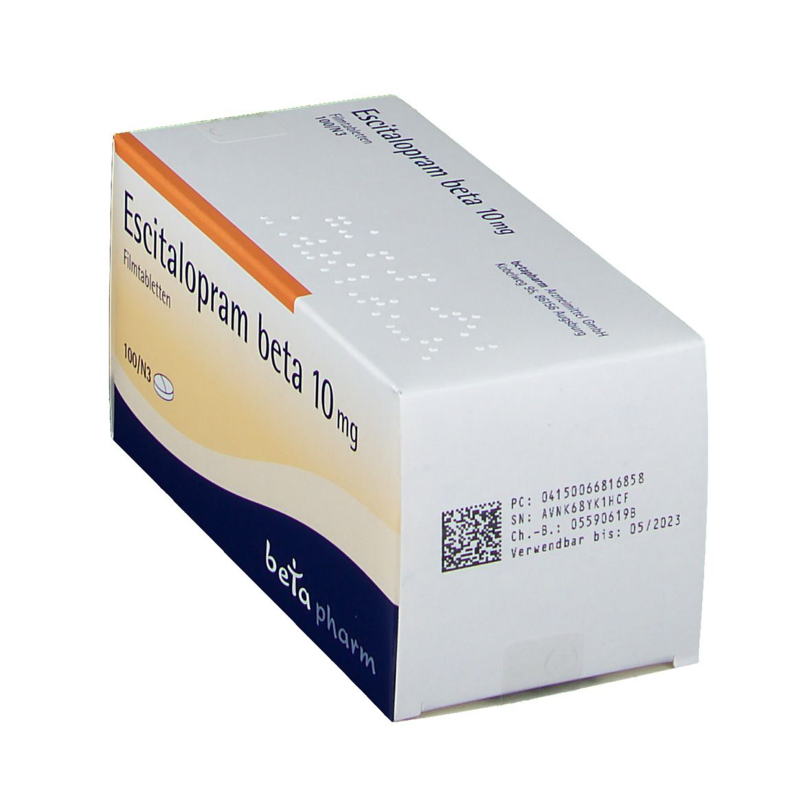 Escitalopram beta 10 mg Filmtabletten 100 St