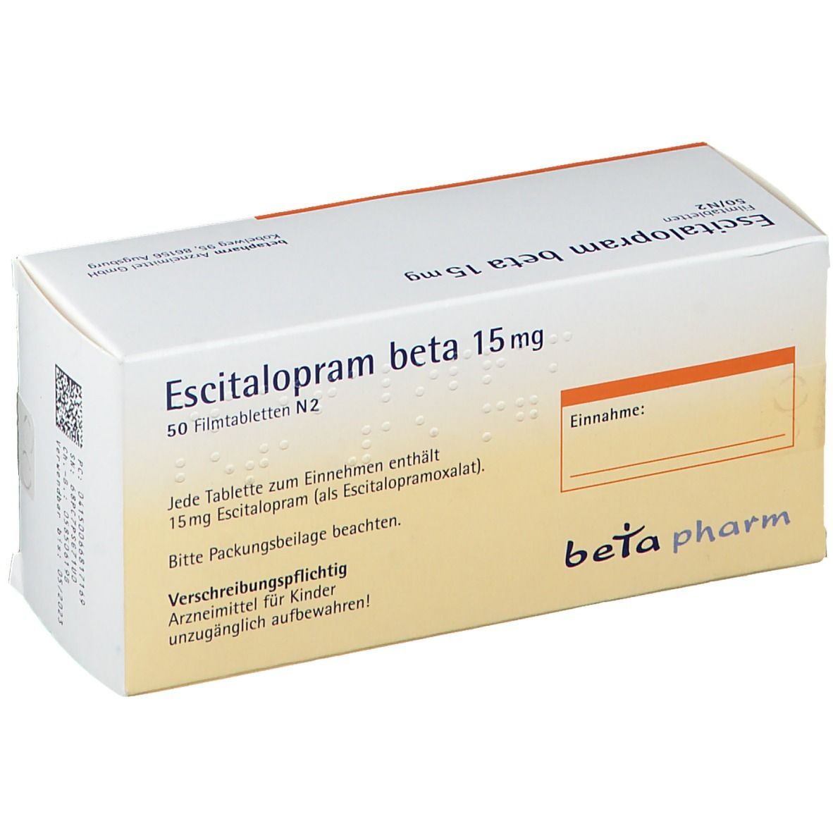 Escitalopram beta 15 mg
