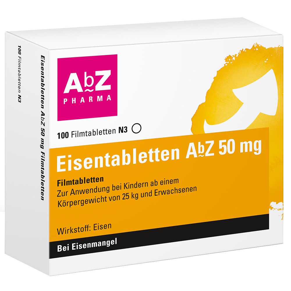 Eisentabletten AbZ 50 mg