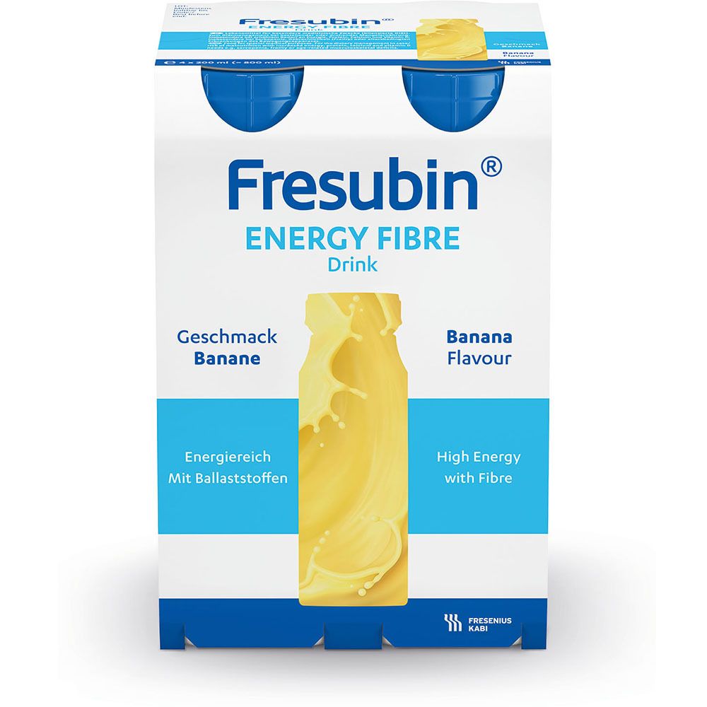 Fresubin Energy Fibre Trinknahrung Banane | Astronautennahrung & Aufbaukost mit Vitaminen