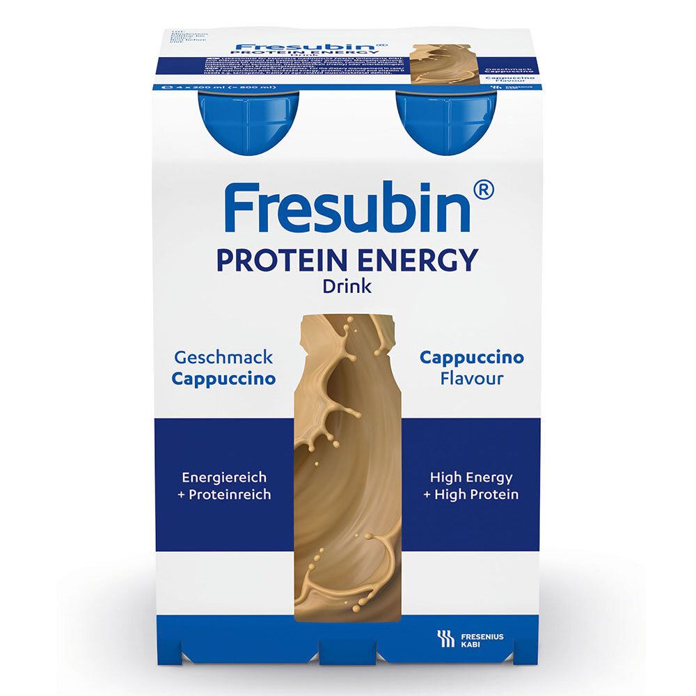 Fresubin Protein Energy Drink Cappuccino Trinkfl. 4x200 ml Lösung