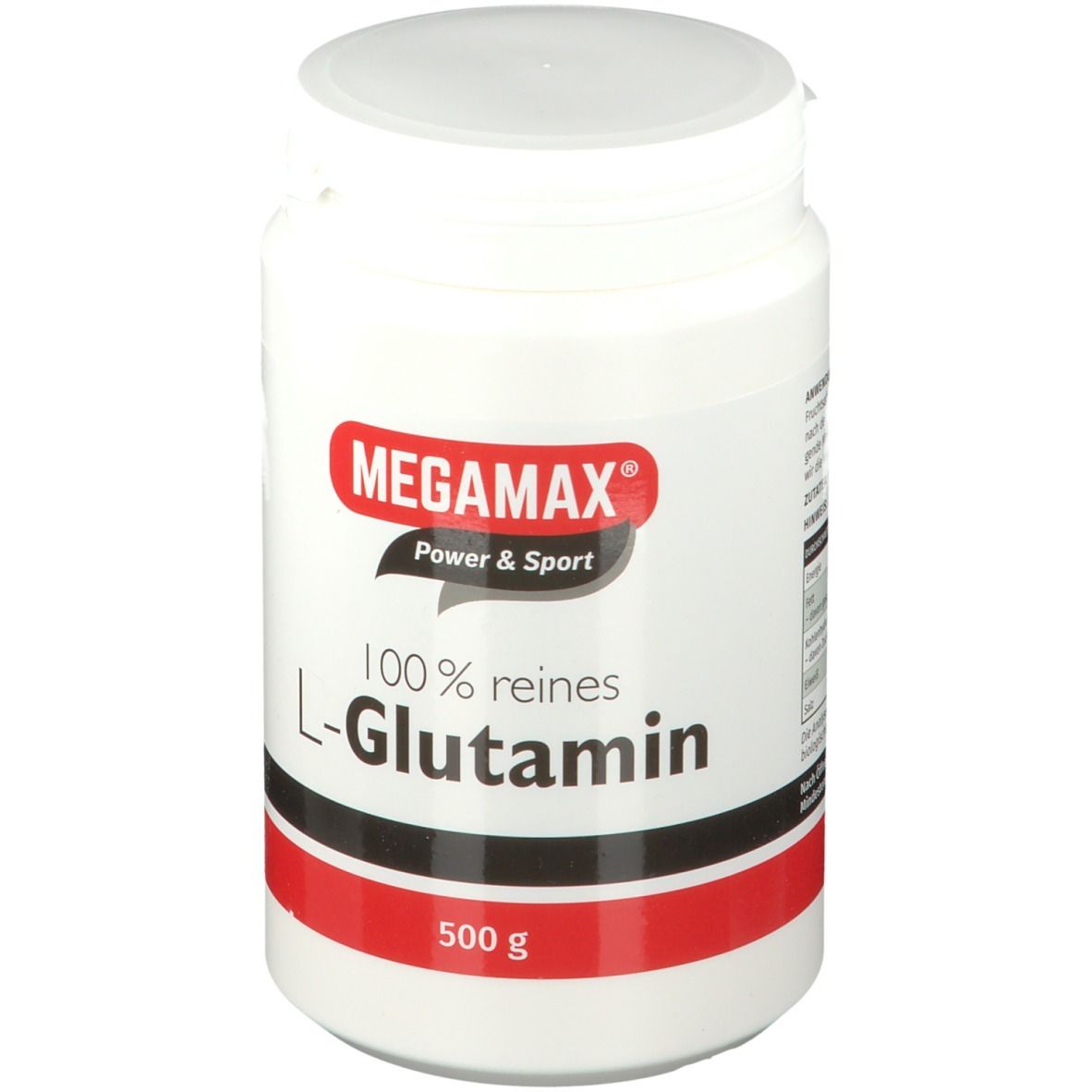 MEGAMAX® Power & Sport L-Glutamin 100% rein