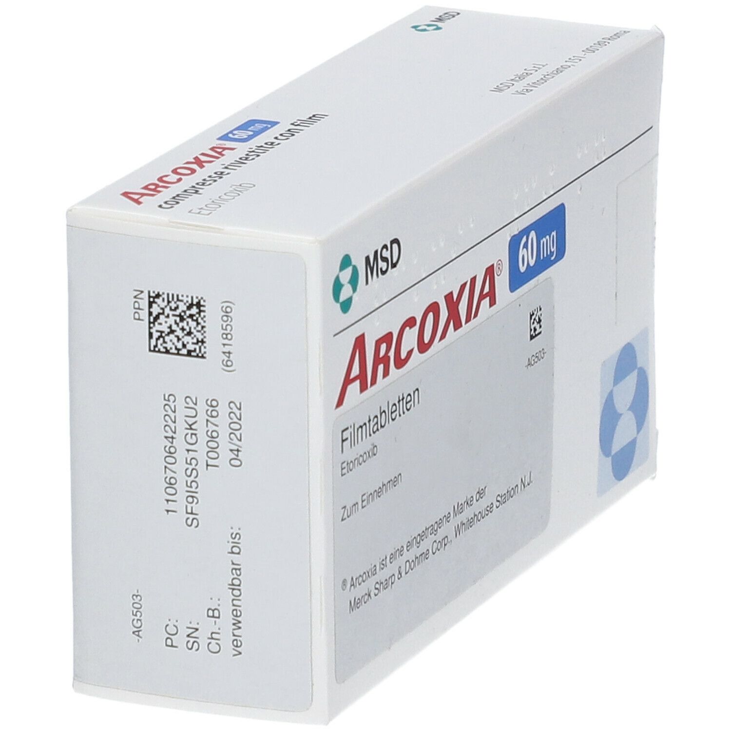 Arcoxia 60 mg Filmtabletten 50 St