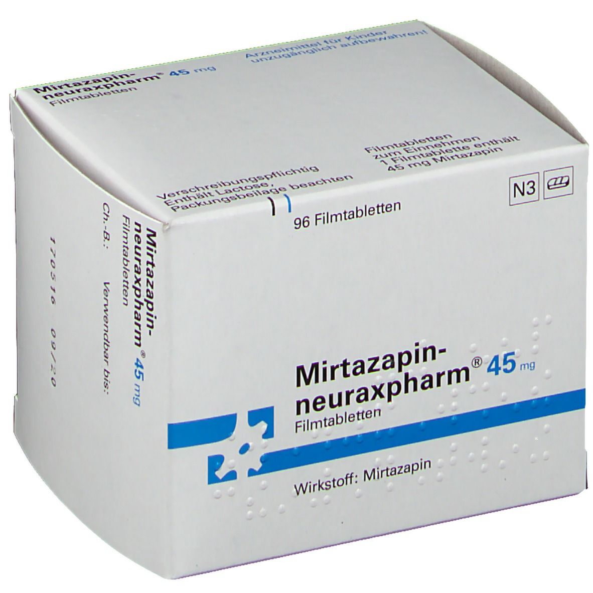 MIRTAZAPIN neuraxpharm 45 mg Filmtabletten