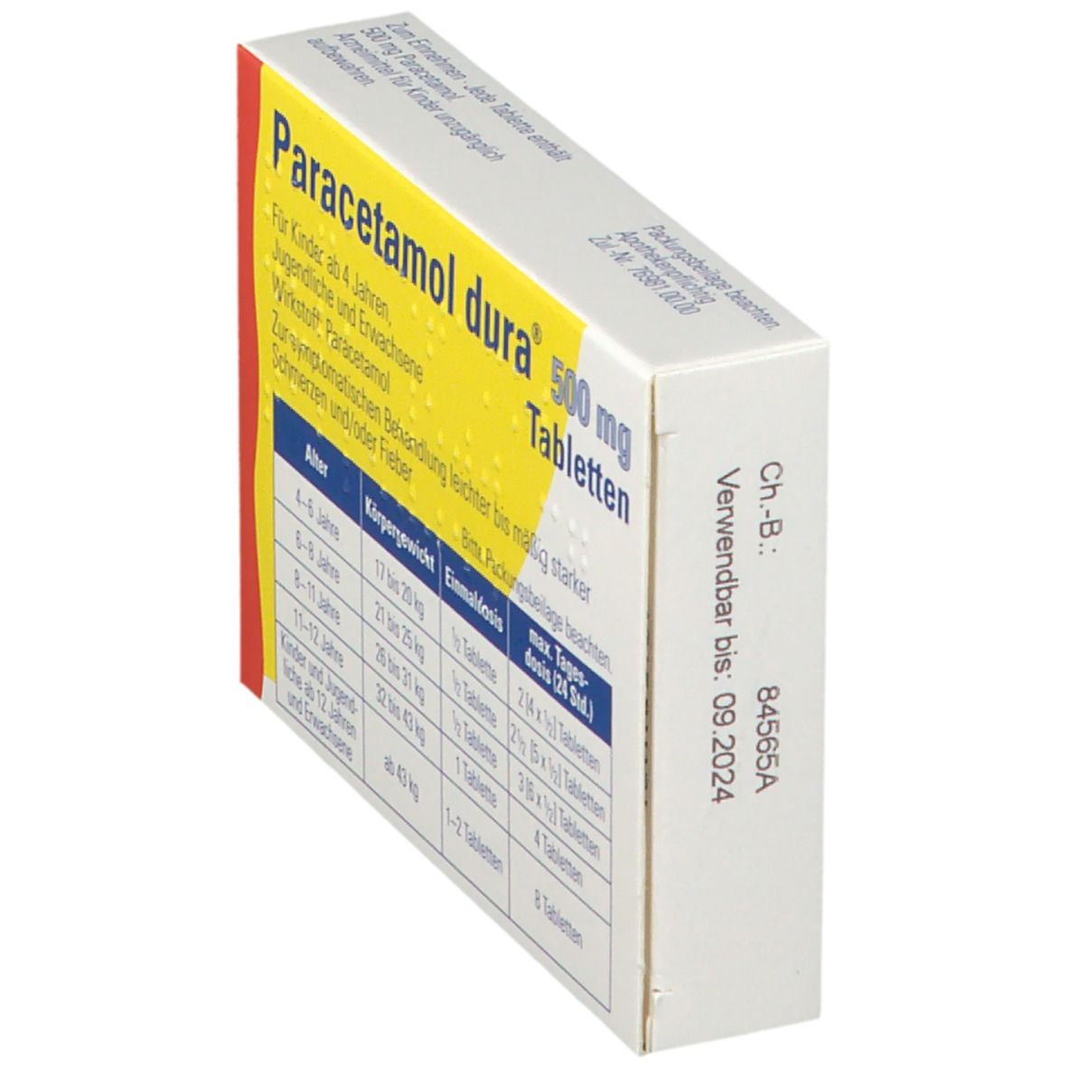 Paracetamol dura® 500 mg Tabletten
