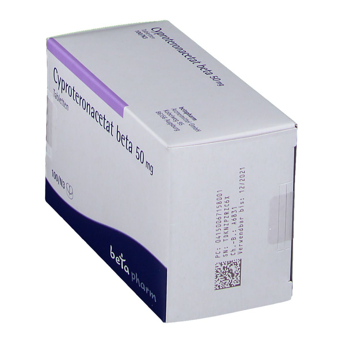 Cyproteronacetat beta 50 mg Tabletten 100 St