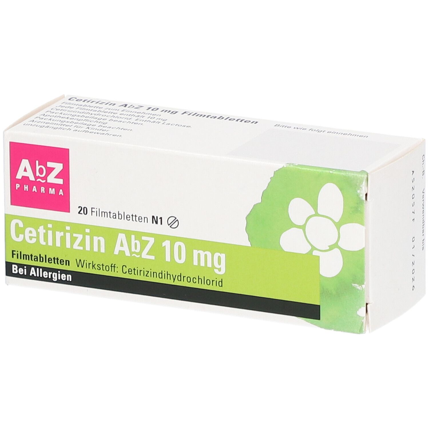 Cetirizin AbZ 10 Mg 20 St Shop Apotheke Com