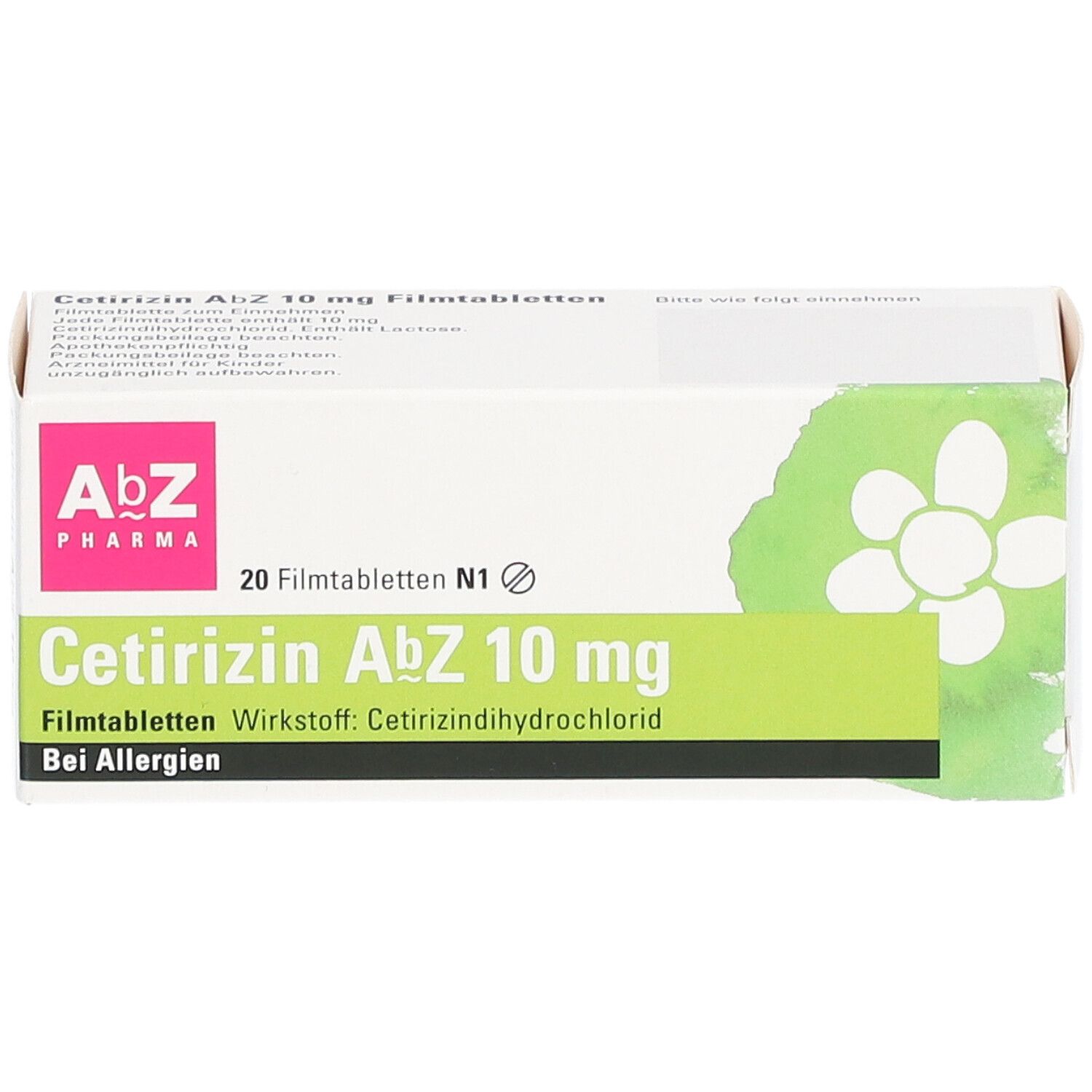 Cetirizin AbZ 10 mg 20 St - shop-apotheke.com