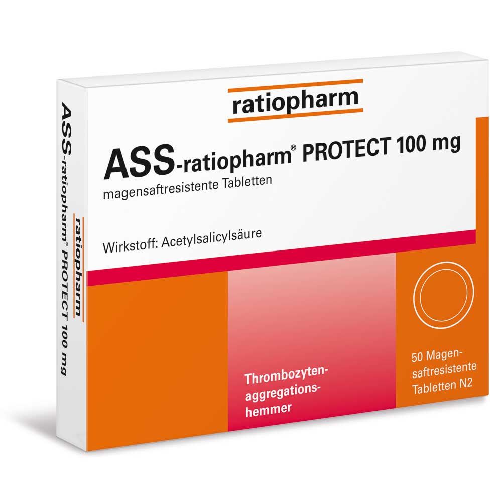 ASS ratiopharm PROTECT 100 Mg 50 St Shop Apotheke