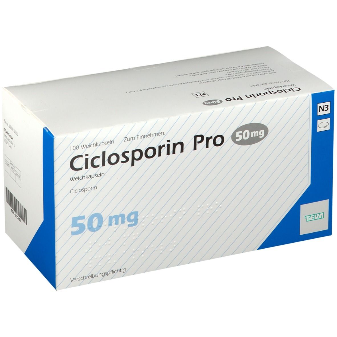 Ciclosporin Pro 50 mg 100 St mit dem E-Rezept kaufen - Shop Apotheke