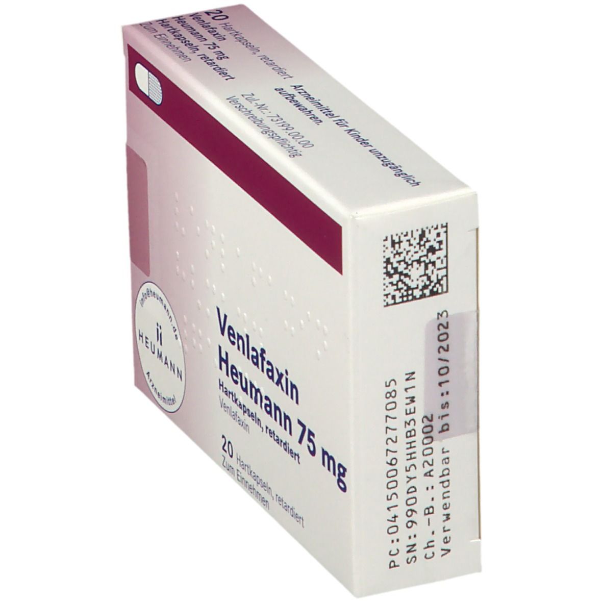 Venlafaxin Heumann 75 mg Hartkapseln, retardiert