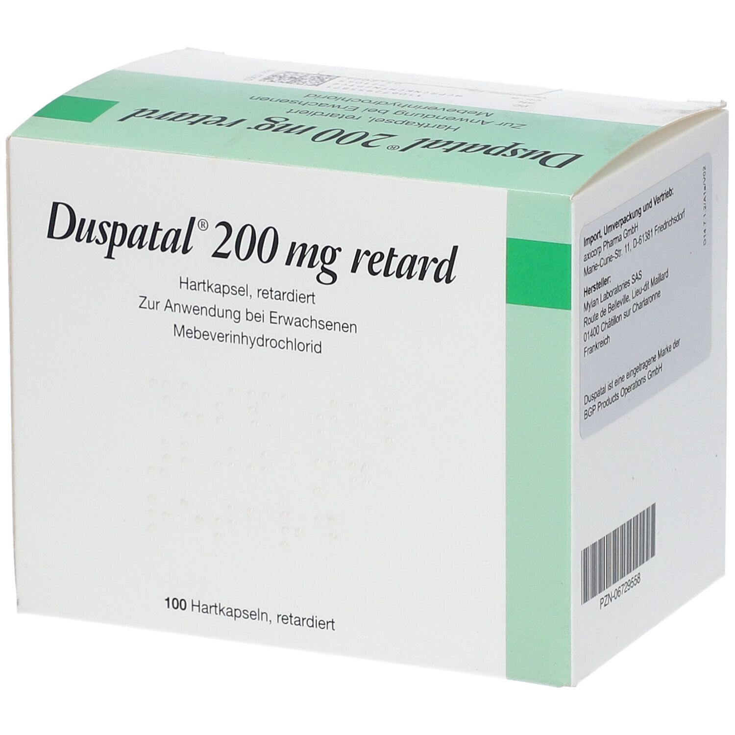 Duspatal 200 mg retard Kapseln 100 St Retard-Kapseln