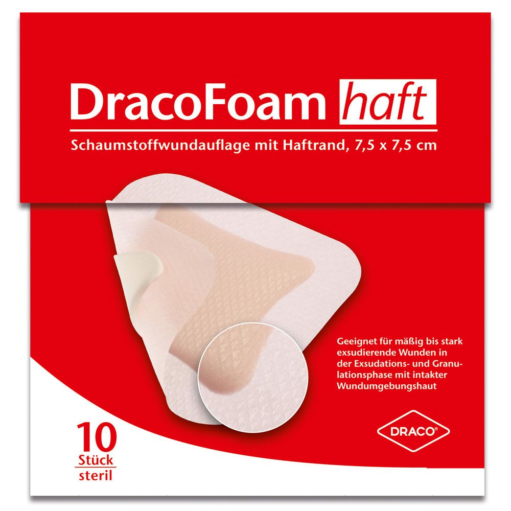 DracoFoam haft steril 7,5 x 7,5cm