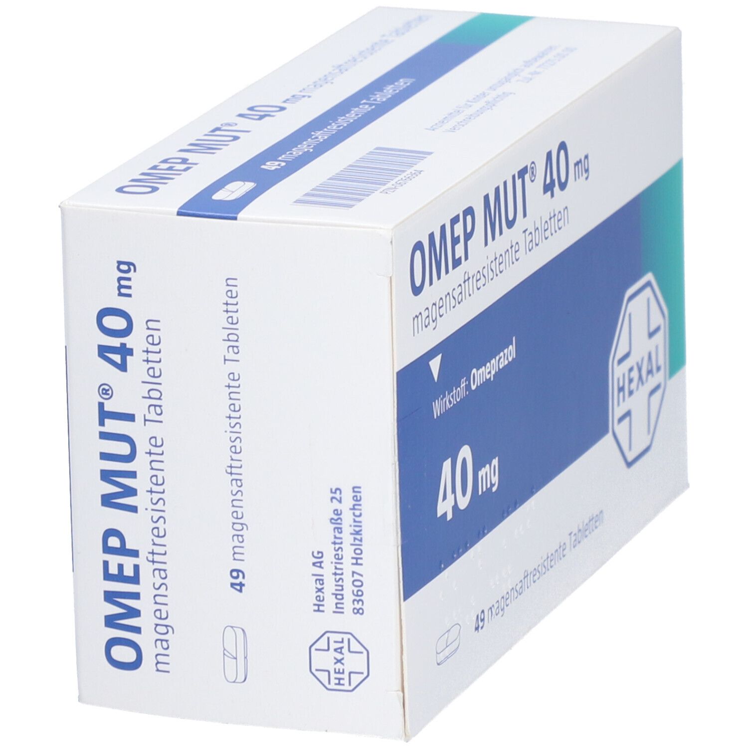 Omep MUT 40 mg magensaftresistente Tabletten 49 St magensaftresistent