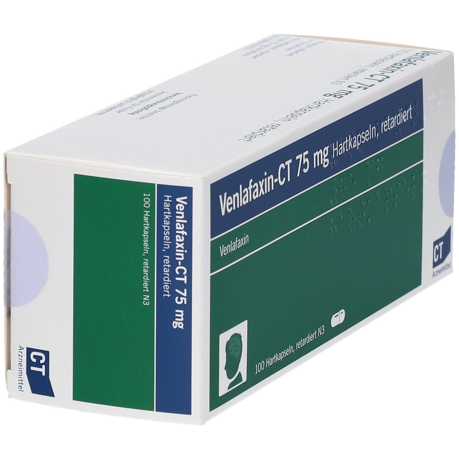 Venlafaxin-Ct 75 mg Hartkapseln retardiert 100 St Retard-Kapseln