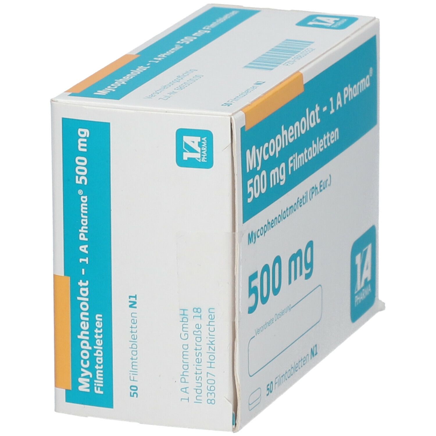 Mycophenolat-1A Pharma 500 mg Filmtabletten 50 St