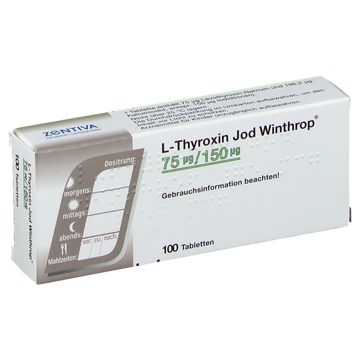 L-Thyroxin Jod Winthrop® 75 µg/150 µg