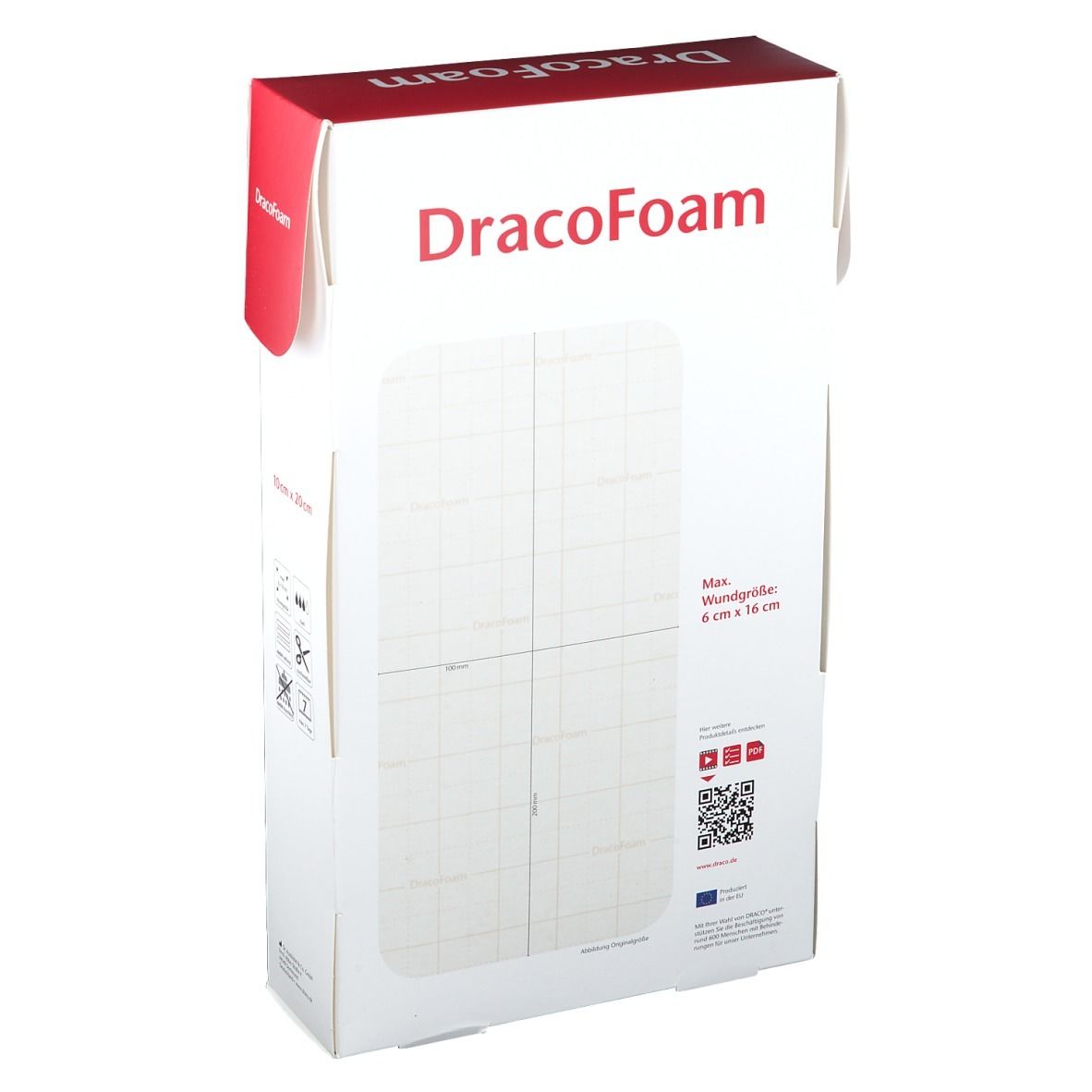 DracoFoam Schaumstoffwundauflage 10 x 20 cm