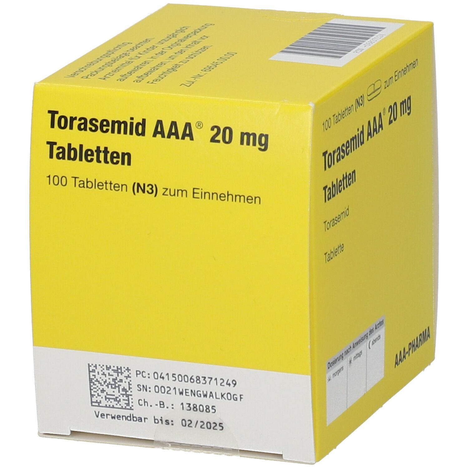 Torasemid AAA 20 mg Tabletten 100 St